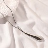 SOHI Women's Metallic Silver The Drip Pendant Necklace - 3 of 4