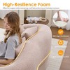 Racxily 2-in-1 Foldable Sofa Bed, 70 Inch Folding Boneless Couch Convertible Compressed Sleeper Sofabed, 4 Pillows for Living Room Apartment - 3 of 4