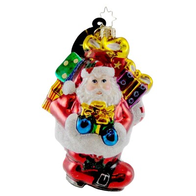  Christopher Radko Perfect Fit Ornament Santa Snowman Boot  -  Tree Ornaments 