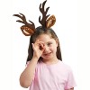 Joyfy Halloween Dress Up Party Favors Reindeer Headband with Fawn Tail Girls Women Costume Accessories Set Antler Deer Headband for Halloween Cosplay - 4 of 4