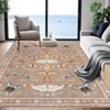 Insect Washable Soft Area Rugs for Living Room Bedroom Ultra-Thin Non Slip Dining Room Stain Resistant Rug Large Carpet - 2 of 4