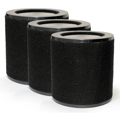 Nispira 2-in-1 True HEPA Replacement Filter for Air Purifier | Compatible with TaoTronics TT-AP008 | Remove Smoke, Dust, Pollen | 3 Packs