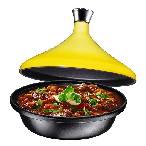 Bruntmor 4 Quart All Clad Tagin Cooking Pot - Dish With Yellow Colour  Diffuser : Target