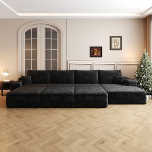 Dewdrop Cloud Sectional Couch Sofa ,Modern Modular Sofa with Deep Seat, Upholstered Couches for Living Room Bedroom,No Assembly Required - 1 of 4