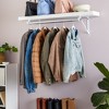 4 Pack Shelf Brackets with Rod Holder, Heavy Duty Floating Closet Hanger for Clothes, Shoes (12.5 x 1 x 9.5 In) - 3 of 4