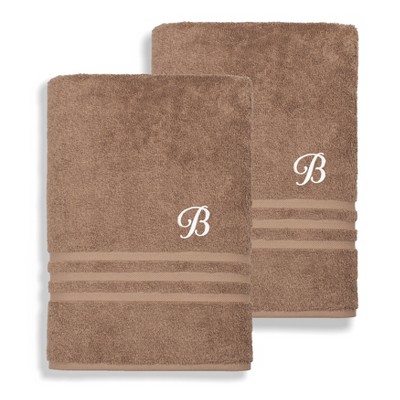 Linum Home Textiles 100% Turkish Cotton 2PC Denzi Bath Towel Set