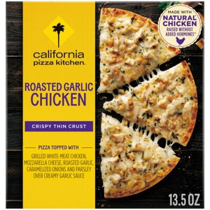 California Pizza Kitchen Garlic Chicken Frozen Thin Crust Pizza - 13.5oz - 1 of 4