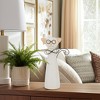 Sagebrook Home Cat with Glasses Sculpture - Contemporary Ceramic White Cat Statue with Black and Beige Accents for Home - 2 of 4