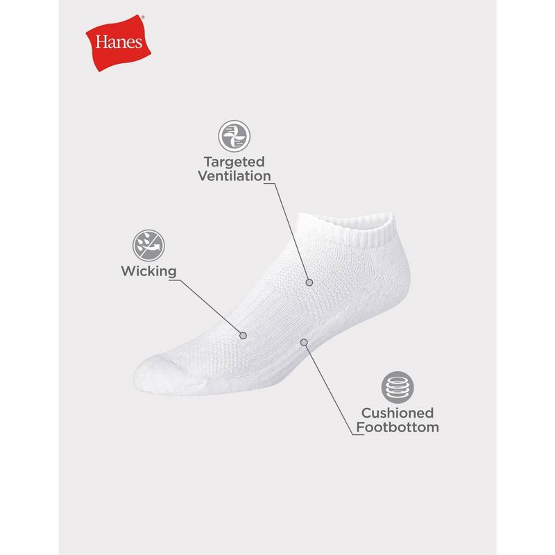 Men's Big & Tall Hanes Premium Performance Cushioned Low Cut Socks 6pk, 6 of 7