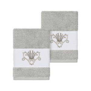 Linum Home Textiles 100% Turkish Cotton BELLA Embellished Towel Set - 1 of 2