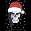 Women's Design By Humans Christmas skull By kodamorkovkart Racerback Tank Top - 2 of 3