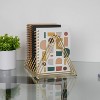 Martha Stewart Metal Triangle Slot Magazine File Holder Gold: Office Desk Organizer & Gold Desk Accessories - 3 of 4