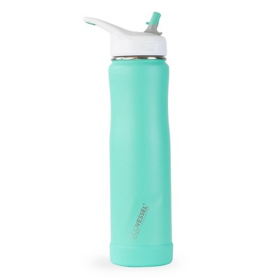 Ecovessel 24oz Wave Reusable Sports Water Bottle with Straw Top - Blue :  Target