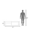 Sapphtopaz Modern TV Stand for TVs Up to 70" with Open Storage Shelves Multifunction Entertainment Center Table Console Table for Living Room - 4 of 4