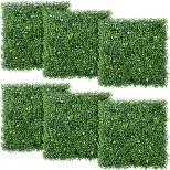 Yaheetech Pack of 6 Faux Ivy Artificial Boxwood Panels Green