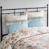 LIVN CO. 8 Piece Oversized Traditional Floral Comforter Set with Decorative Pillows - 3 of 4