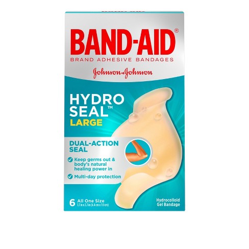 Band-aid Brand Hydro Seal Large All Purpose Adhesive Bandages- 6ct : Target