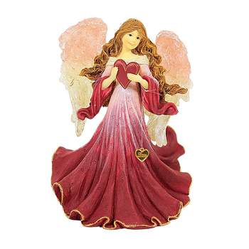Boyds Bears Resin 6.5 Inch Aimee...Angel Of Love Valentines Day Charming Angel Figurines