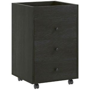 NicBex 3 Drawer Mobile File Cabinet with 1 Removable Tray,Office Cabinet with Round Knob Design and Casters,Filing Cabinets for Home Office - 1 of 4