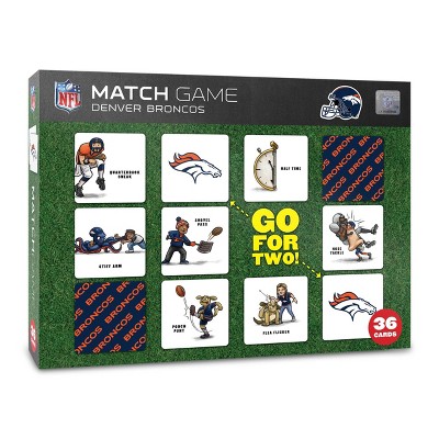 NFL Denver Broncos Memory Match Game