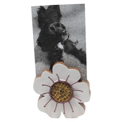 White Shaped Wood Decorative Picture Block - Foreside Home & Garden