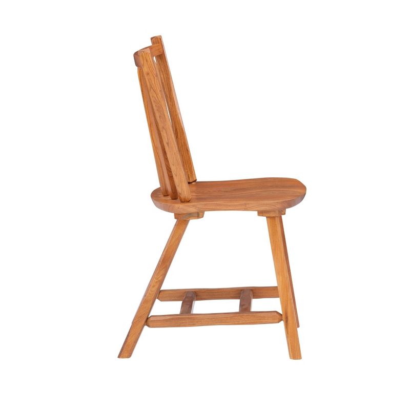 Set of 2 Bazel Windsor Back Side Chairs Natural - Linon, 5 of 12