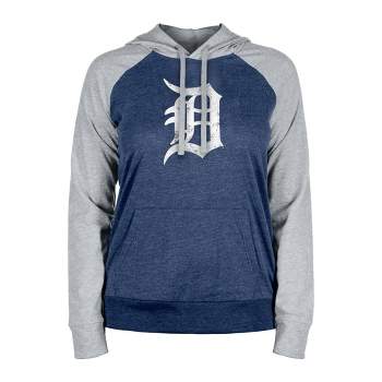 MLB Detroit Tigers Women's Lightweight Bi-Blend Hooded Sweatshirt