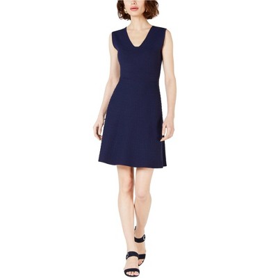 maison Jules Womens Sleeveless Fit & Flare Dress