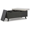 Signature Design by Ashley Casual Yarlow Storage Bench, Linen/Gray - 2 of 4