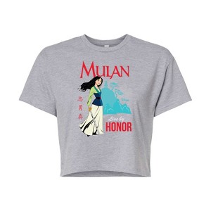 Women's - Disney - Live By Honor Cropped Graphic T-Shirt - 1 of 4