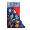 NoJo Planets Outer Space Toddler Nap Mat - Includes Attached Pillow and Fleece Blanket - 2 of 4