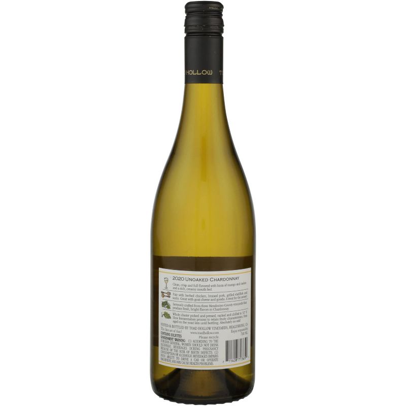 Toad Hollow Chardonnay White Wine - 750ml Bottle, 3 of 4