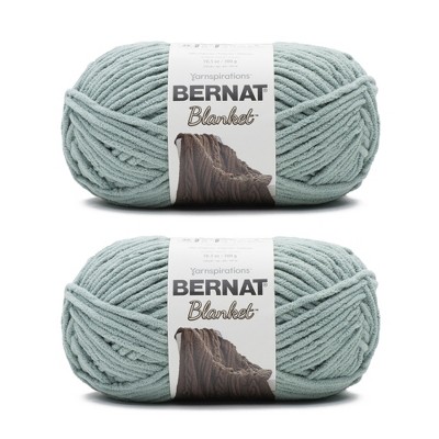 Bernat Blanket Big Ball Yarn 2/Pack-Misty Green