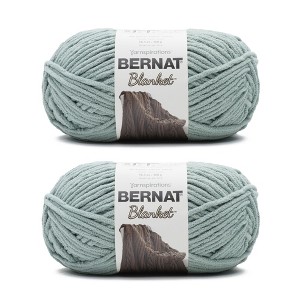 Bernat Blanket Big Ball Yarn 2/Pack-Misty Green - 1 of 4