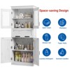 67" Tall Kitchen Pantry Cabinet, Freestanding Bathroom Cabinet, Wooden Cupboard with Drawer and Adjustable Shelves, Coffee Bar Floor Cabinet - 3 of 4