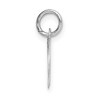 Black Bow Jewelry 14k White Gold Ella Collection Small Fancy Script Initial Pendant A-W - 2 of 4