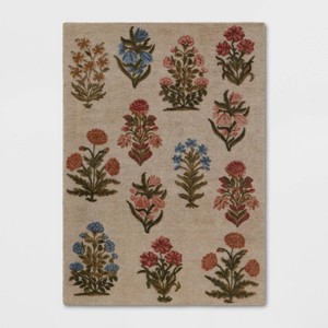 Block Floral Handtufted Rug - Threshold™ - 1 of 4