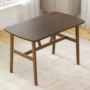 NicBex Modern Rectangular Dining Table for 4-6,Kitchen Dinner Table with Metal Frame,47.2" Wood Dining Table for Kitchen,Living Room - 1 of 4