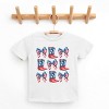 The Juniper Shop Patriotic Boots Stacked Coquette Youth Short Sleeve Tee - 2 of 4