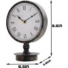 Aoibox Retro Vintage Metal Mantel Table Clock for Living Room, Bedroom, Bedside, Shelf, Farmhouse Decor - 4 of 4