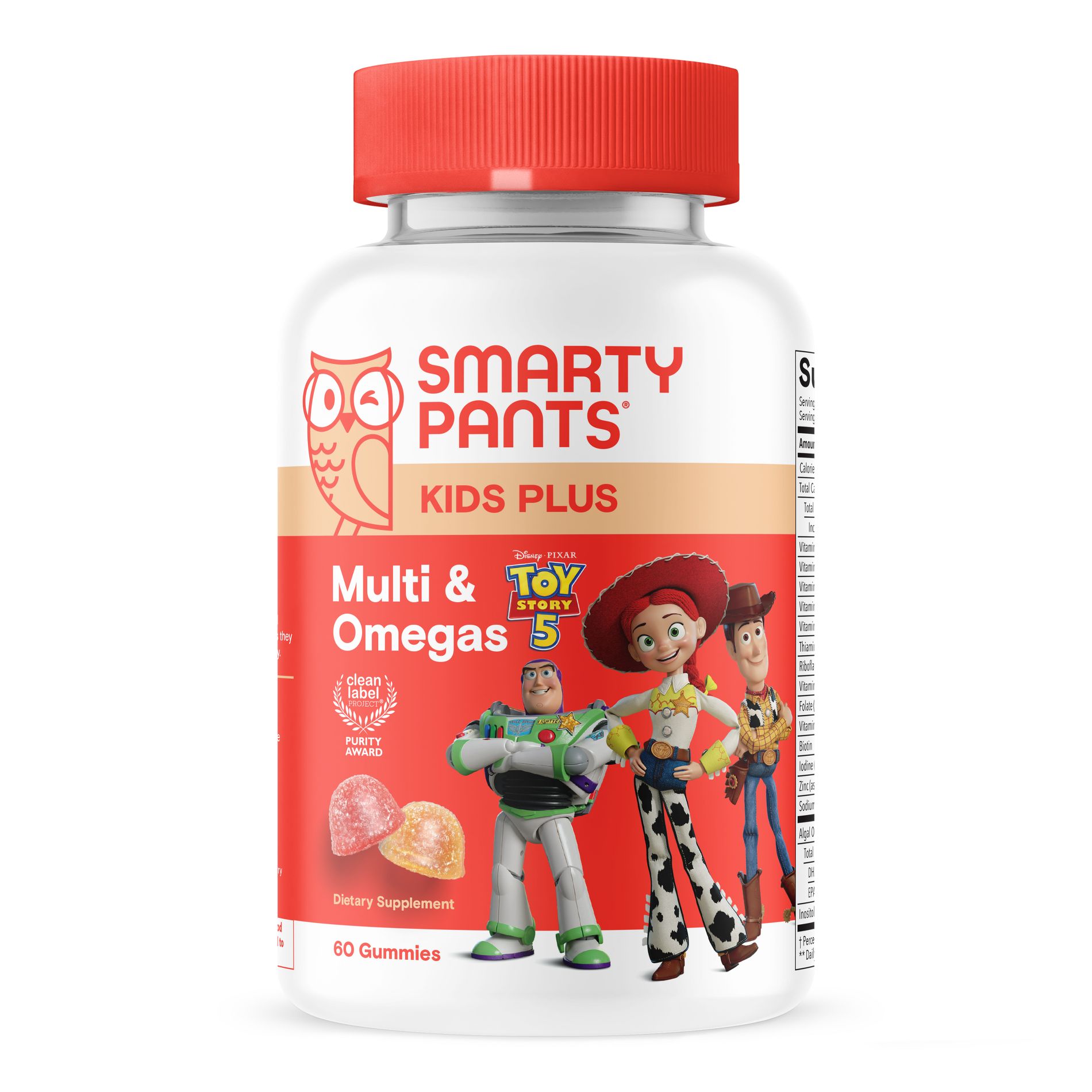 SmartyPants Kids Plus Multivitamin & Omegas Gummies with Vitamins C, D3, B12 & Zinc