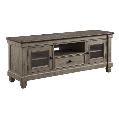 Granby Wood Tv Stand In Coffee And Antique Gray - Lexicon : Target