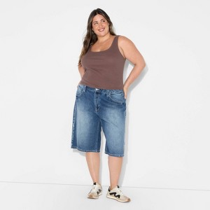 Women's Slim Fit Scoopneck Tank Top - Wild Fable™ - 1 of 3