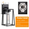 DAKAFUL 2 PACKS  Outdoor Lights Fixtures Wall Mount - 2 of 4
