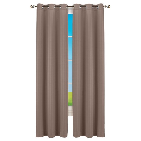 1pc 52x63 Blackout Rowland Curtain Panel Light Gray - Eclipse : Target