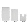 Lilly Crochet Collection 100% Cotton Tufted Reversible 3-Piece Bath Rug Set – Super Absorbent, Machine Washable Bathroom Mats with Crochet Pattern - 2 of 4