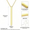 Vertical Bar Y Necklace Silver Simple Fashion for Women Fashionable and Exquisite, Suitable for Daily Wear - 3 of 4