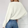 Fall Women's Crochet Cardigan Lightweight Duster Long Sleeve Hollow Out Kint Outwear Sweater - 4 of 4