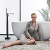 Single-Handle Freestanding Floor Mount Roman Tub Faucet Bathtub Filler with Hand Shower - 3 of 4