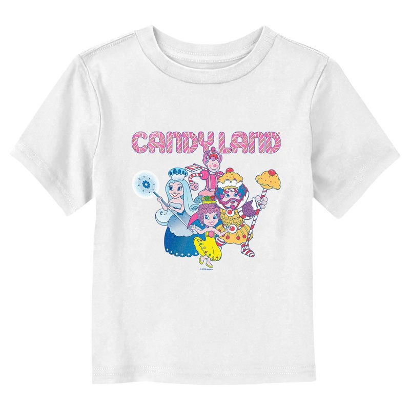 Candyland Characters Logo  T-Shirt - White - 2T, 1 of 4